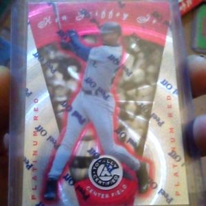 1997 Pinnacle Platinum Red Ken Griffey Jr. Serial Numbered /3999 SSP